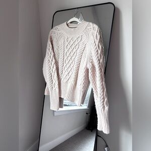 LOVE REPUBLIC Après-ski Cable Knit Long Cuffs Sweater - S